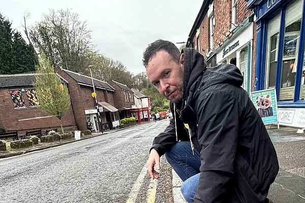 Luke inspecting highways in Lymm