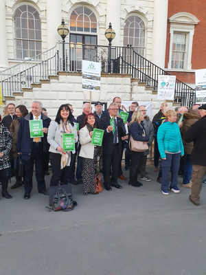 Lib Dem Councillors at Local Plan Protest