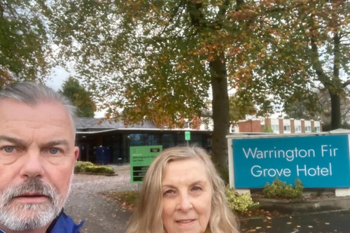 Mark and Helen at Fir Grove Hotel