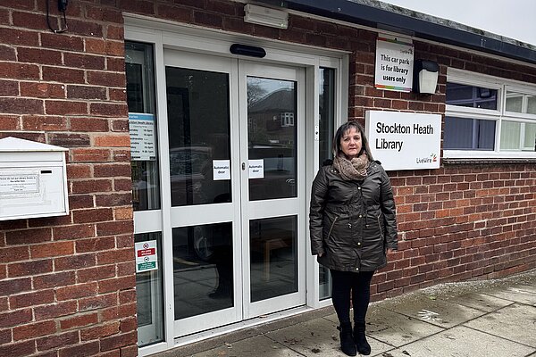 Sharon at Stockton Heath Library